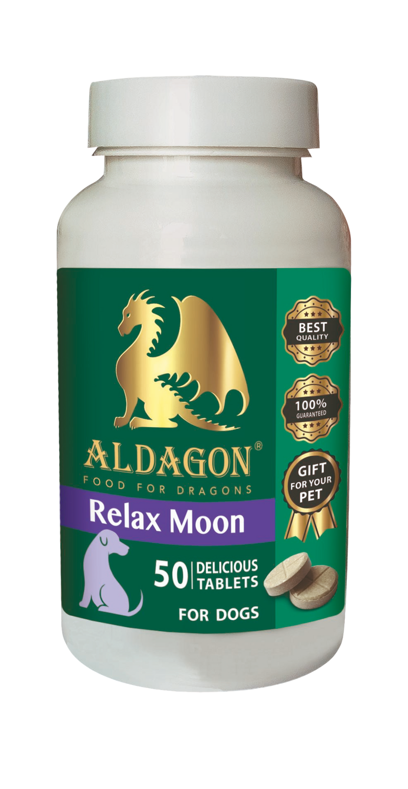 Relax Moon — Добавка за успокояване за кучета, 50 таблетки